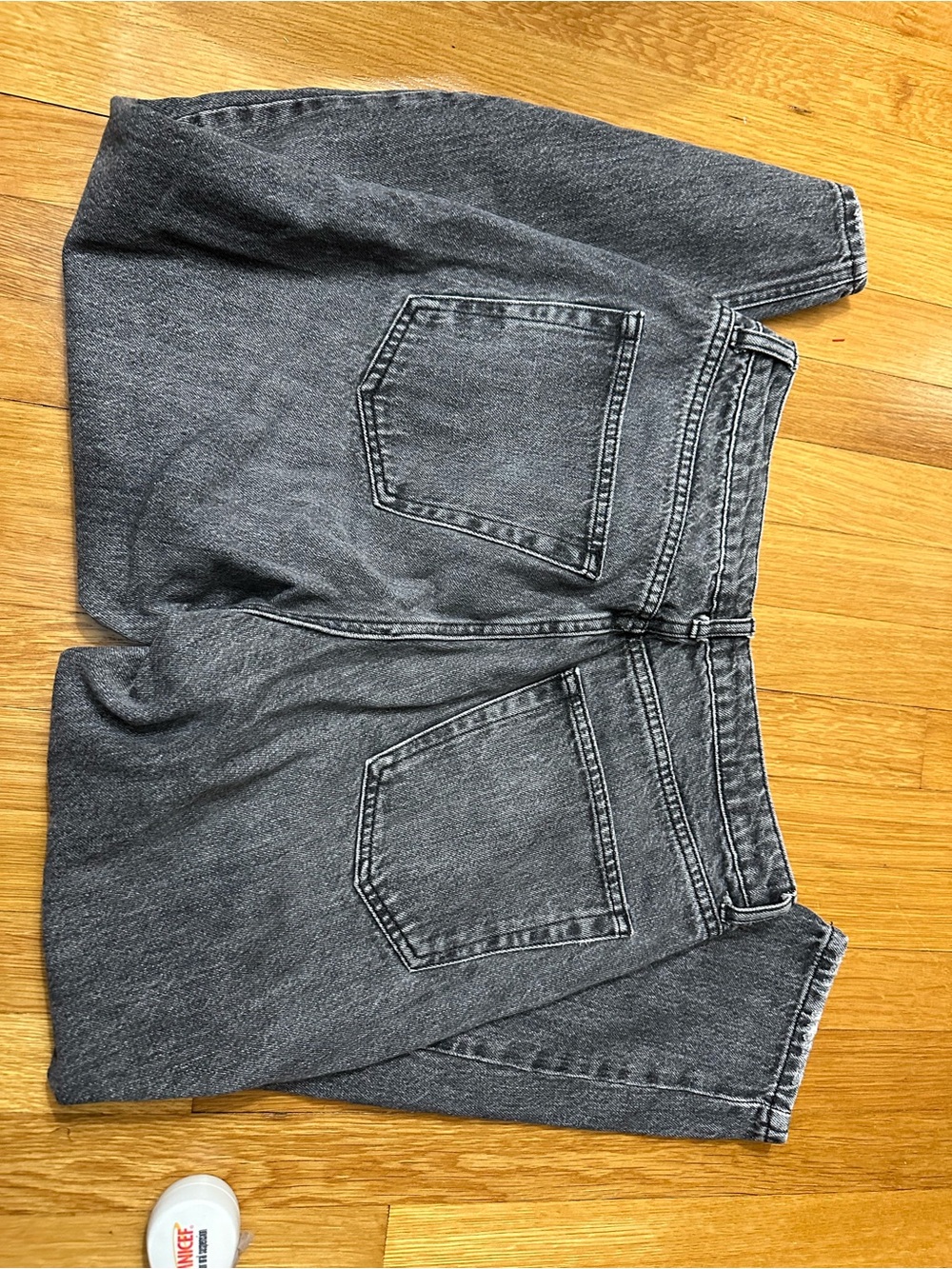 Topshop Women's Relaxed Distressed Black Denim Jeans Size 32 - Picture 5 of 6